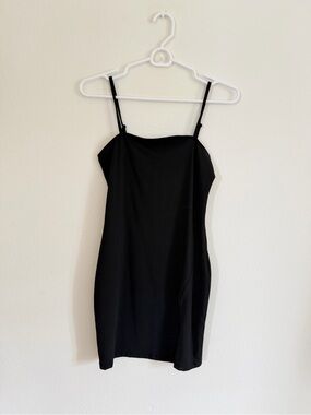 SHEIN Black Mini Spaghetti Strap Dress